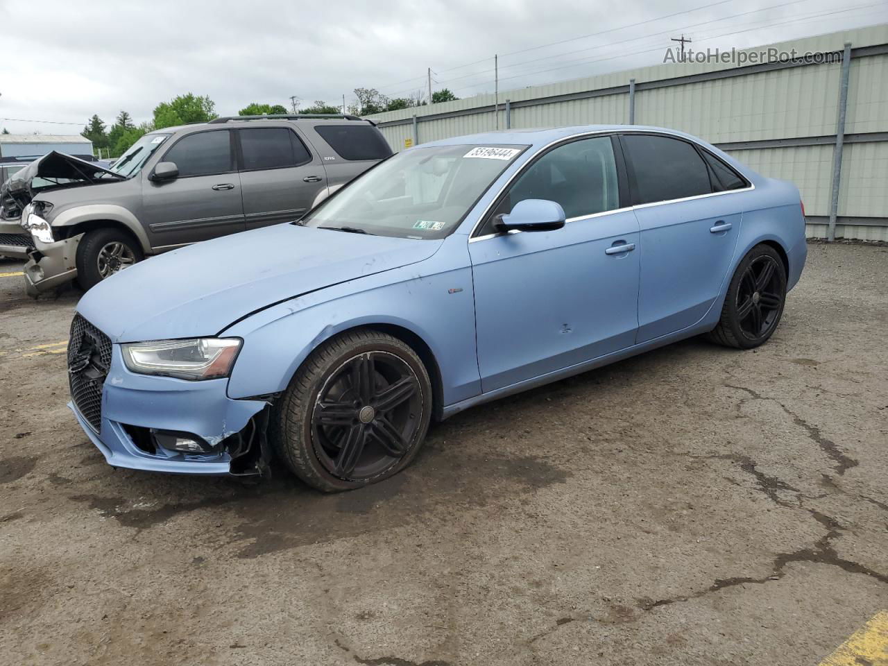 2013 Audi A4 Premium Plus Синий vin: WAUFFAFL3DN040143