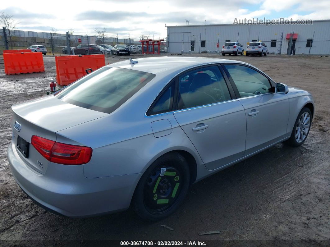 2013 Audi A4 2.0t Premium Серебряный vin: WAUFFAFL3DN042989