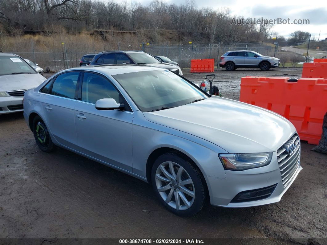 2013 Audi A4 2.0t Premium Серебряный vin: WAUFFAFL3DN042989