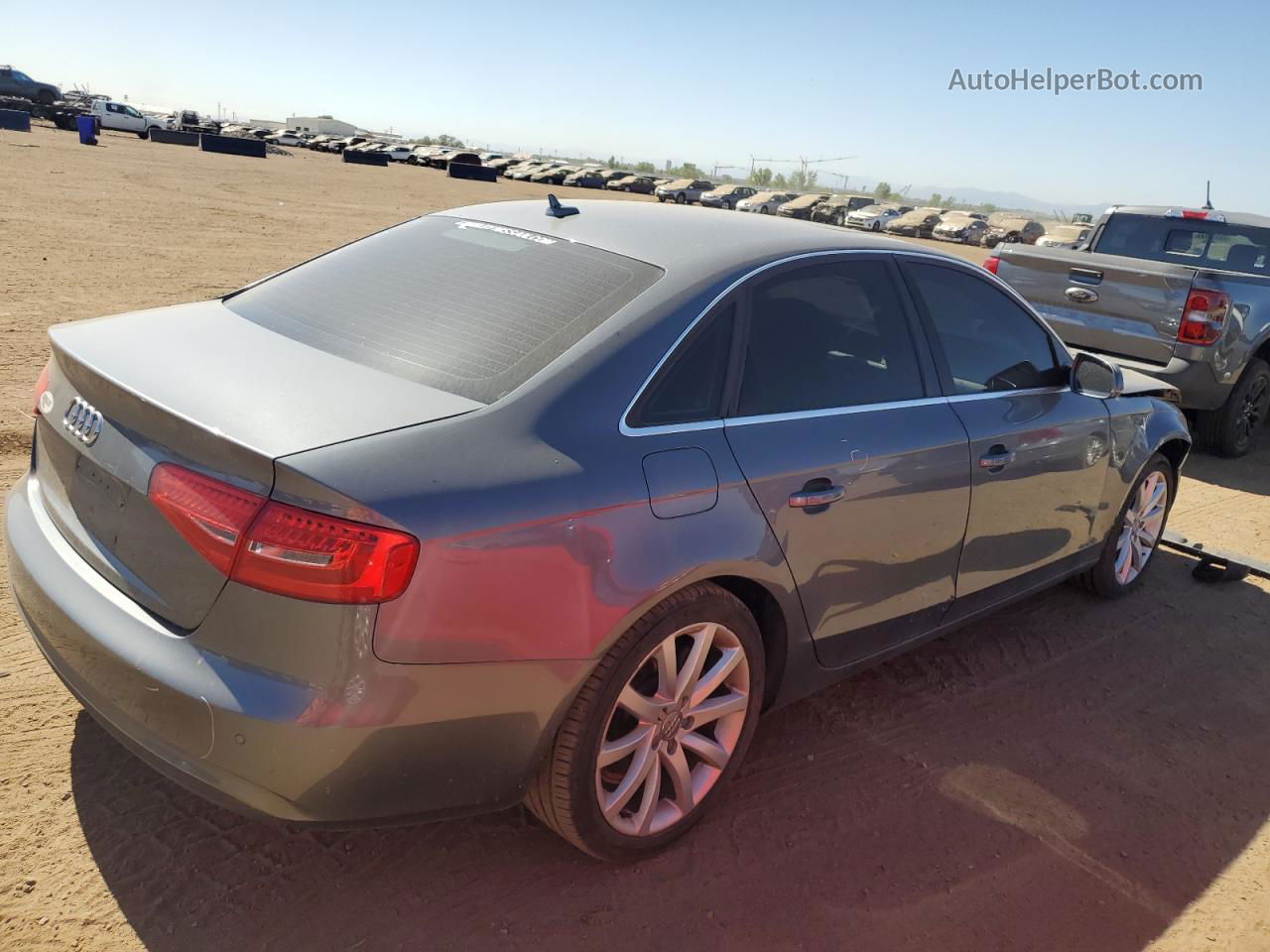 2013 Audi A4 Premium Plus Charcoal vin: WAUFFAFL3DN047142