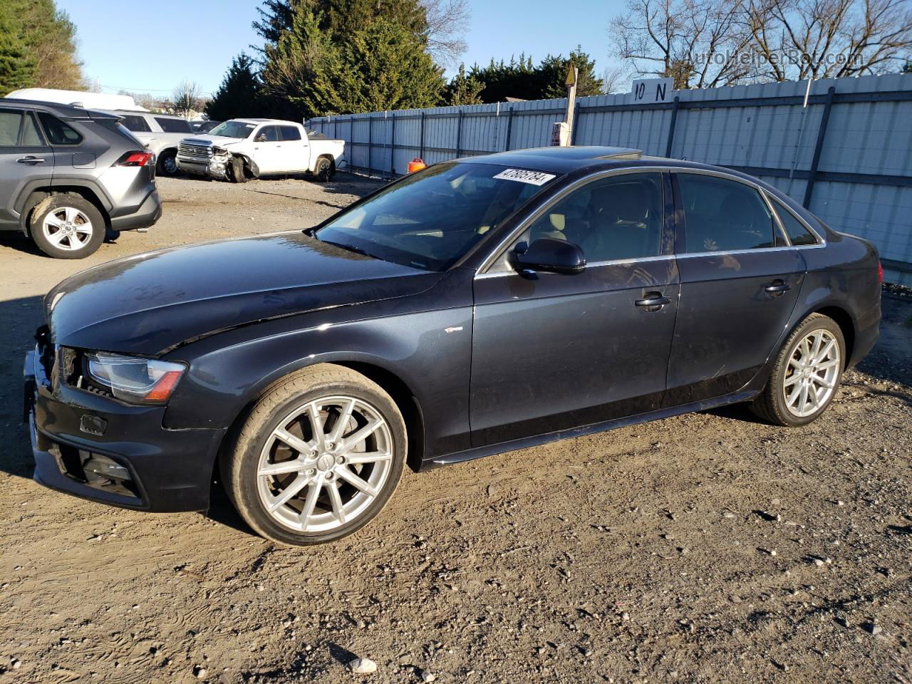 2014 Audi A4 Premium Plus Black vin: WAUFFAFL3EA080103