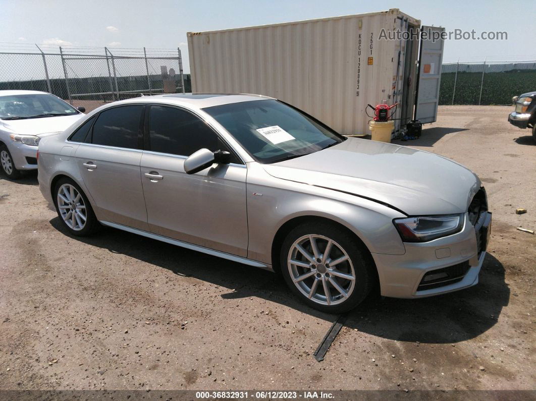 2014 Audi A4 Premium Plus Silver vin: WAUFFAFL3EN017723