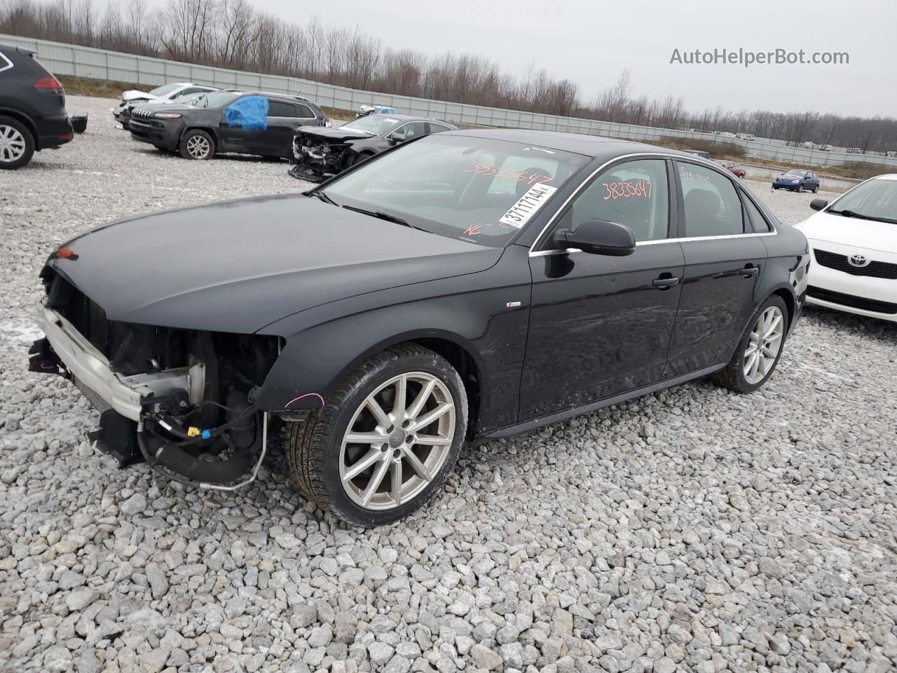 2014 Audi A4 Premium Plus Black vin: WAUFFAFL3EN021030