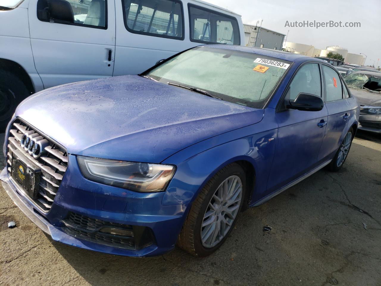 2016 Audi A4 Premium Plus S-line Blue vin: WAUFFAFL3GN001301