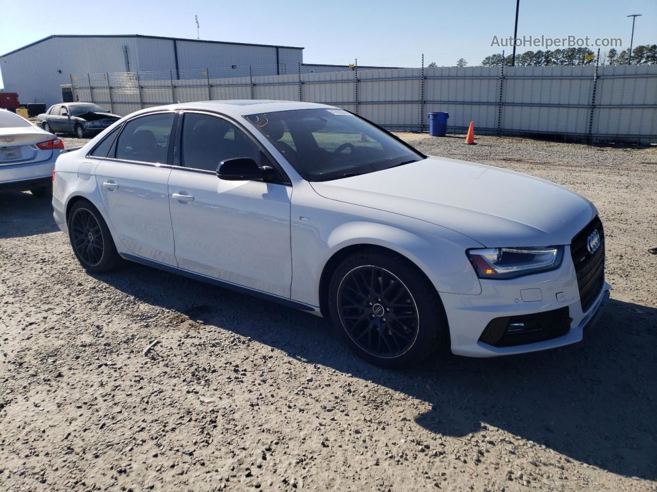 2016 Audi A4 Premium Plus S-line White vin: WAUFFAFL3GN003078