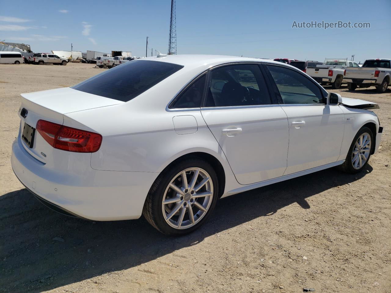 2016 Audi A4 Premium Plus S-line White vin: WAUFFAFL3GN007227