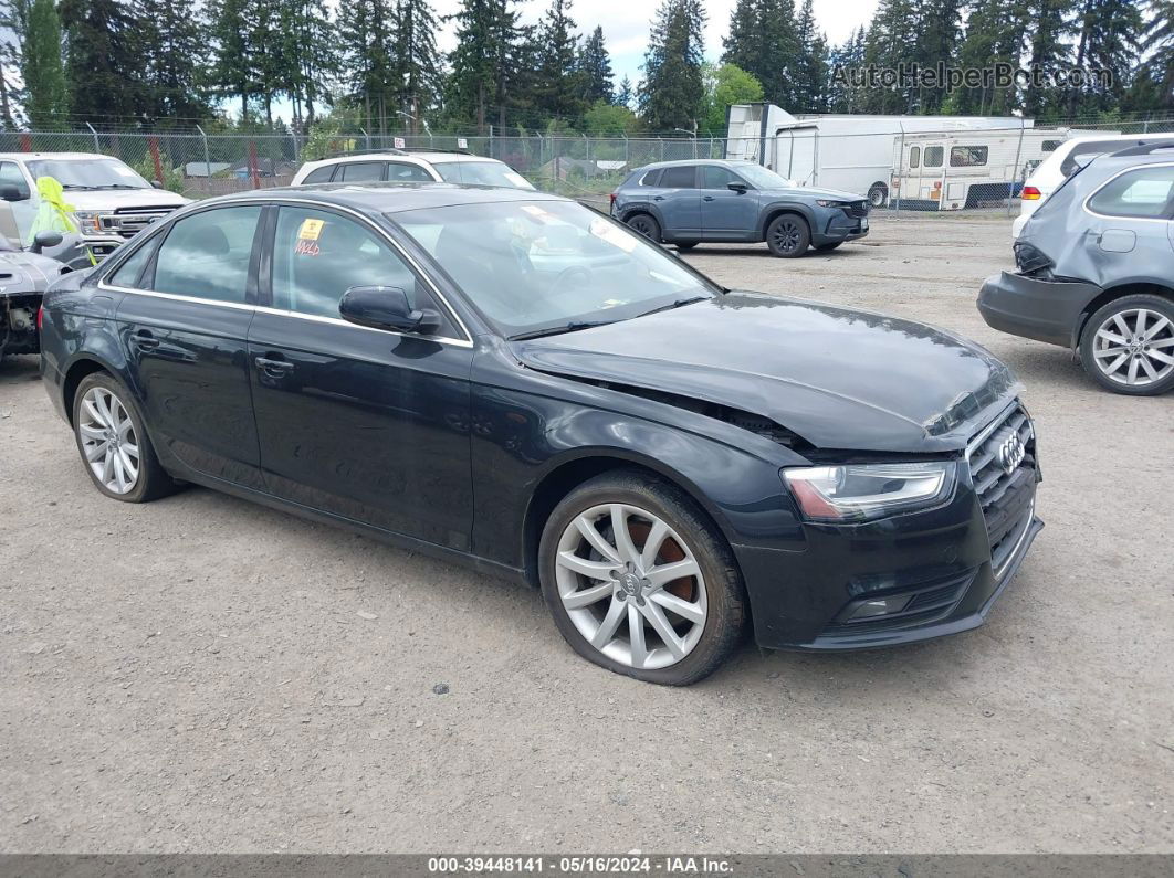 2013 Audi A4 2.0t Premium Black vin: WAUFFAFL4DN005143