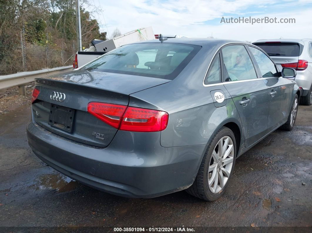 2013 Audi A4 2.0t Premium Gray vin: WAUFFAFL4DN029250