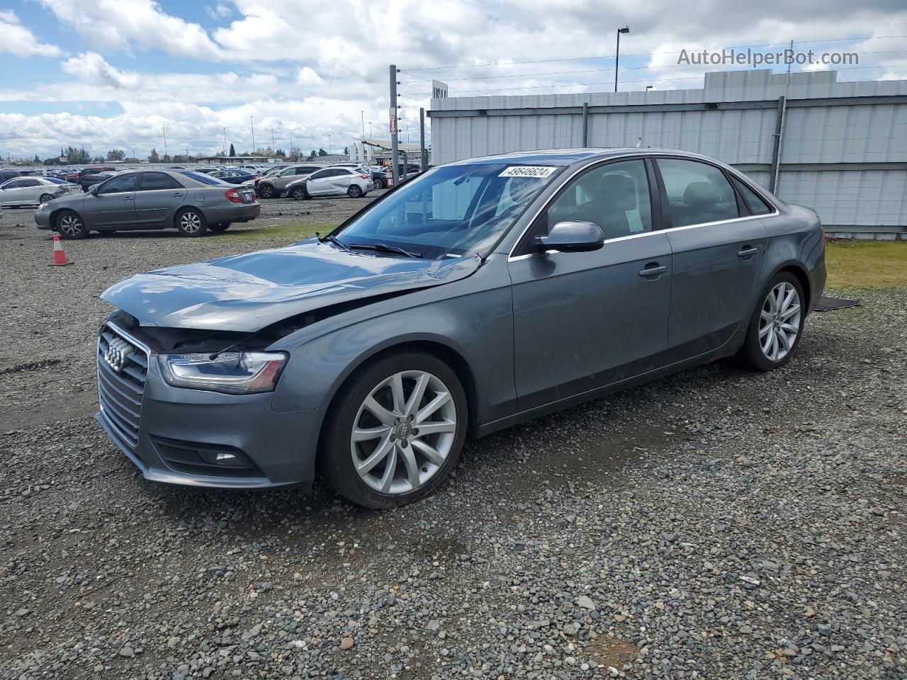 2013 Audi A4 Premium Plus Gray vin: WAUFFAFL4DN035193