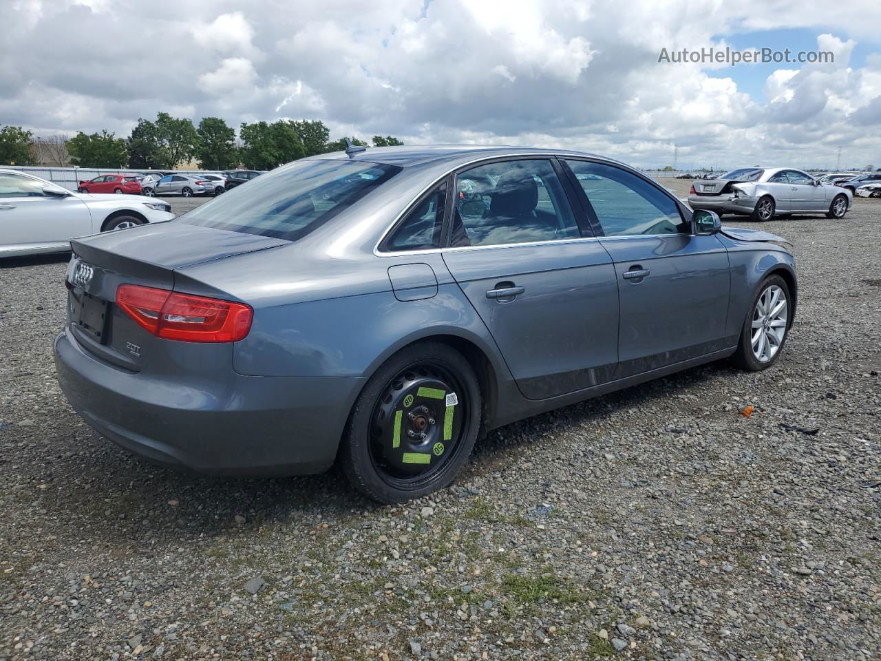 2013 Audi A4 Premium Plus Gray vin: WAUFFAFL4DN035193