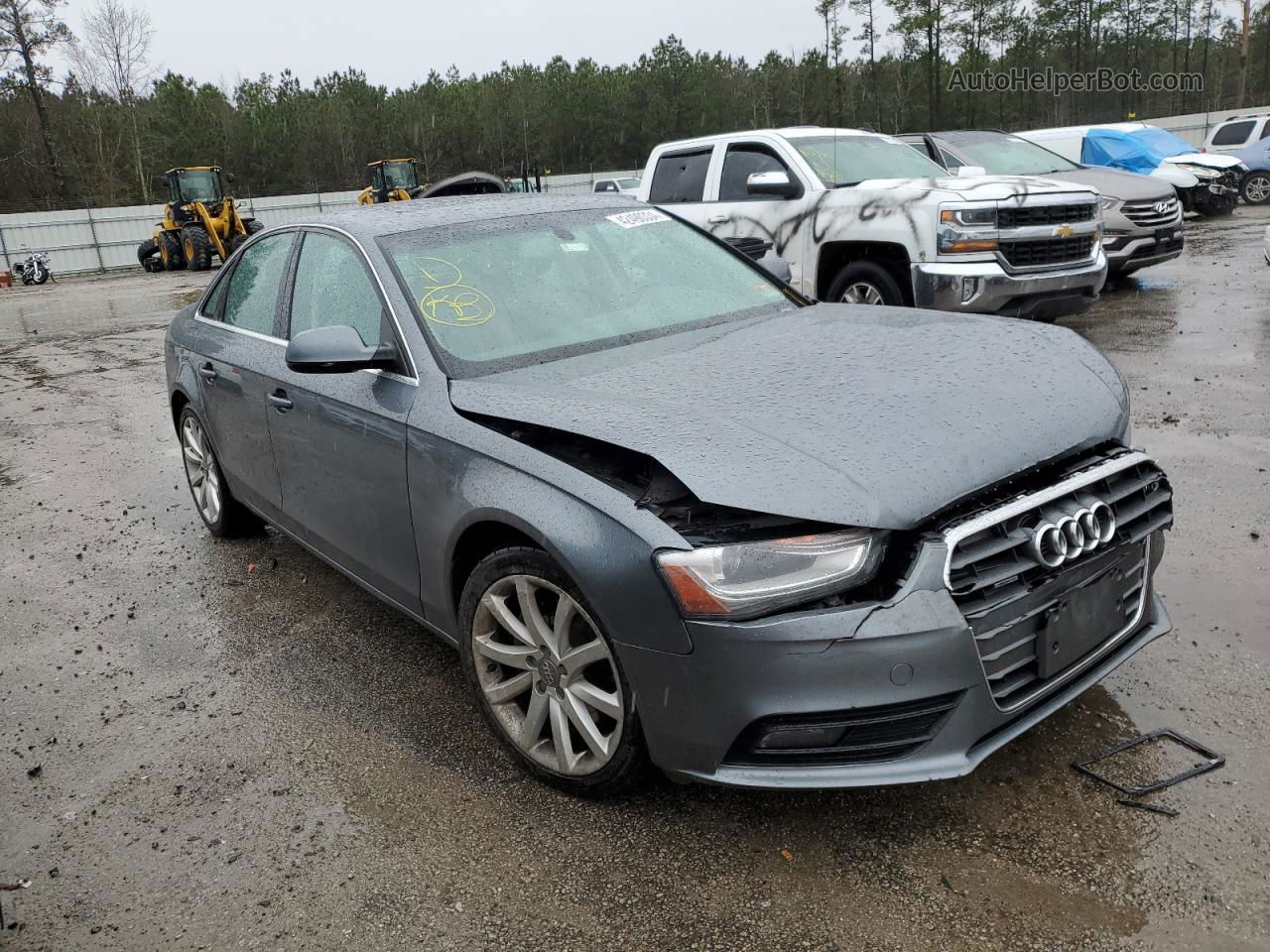 2013 Audi A4 Premium Plus Gray vin: WAUFFAFL4DN037557