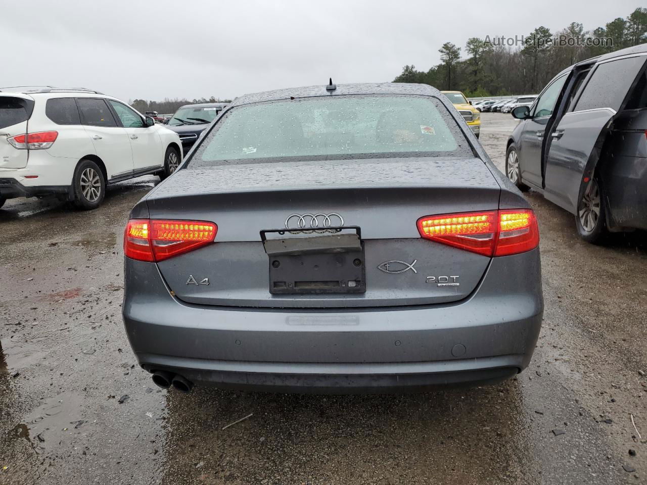 2013 Audi A4 Premium Plus Gray vin: WAUFFAFL4DN037557