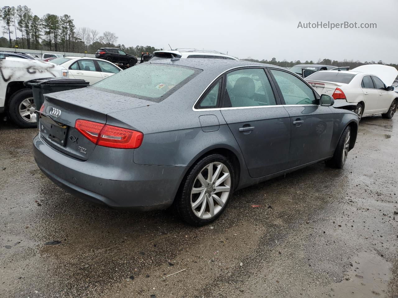 2013 Audi A4 Premium Plus Gray vin: WAUFFAFL4DN037557