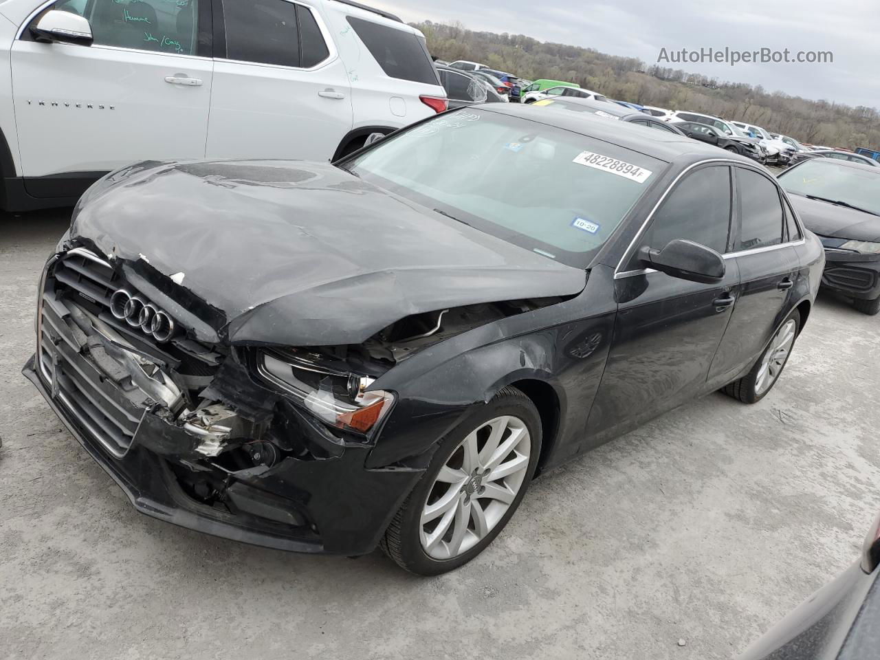 2013 Audi A4 Premium Plus Black vin: WAUFFAFL4DN049059