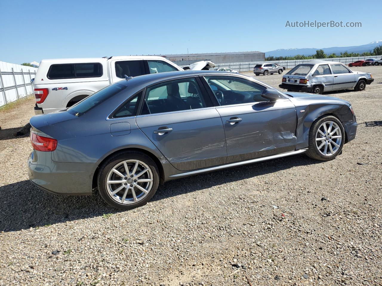 2014 Audi A4 Premium Plus Gray vin: WAUFFAFL4EA086282