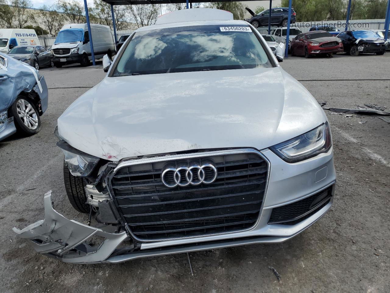 2014 Audi A4 Premium Plus Silver vin: WAUFFAFL4EN011123