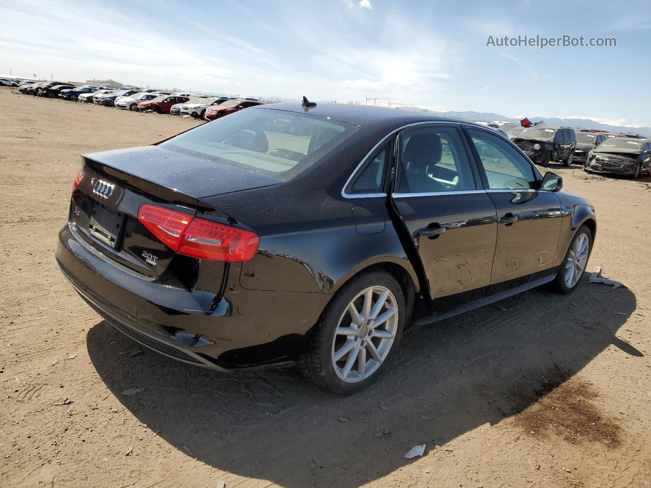 2014 Audi A4 Premium Plus Black vin: WAUFFAFL4EN018010