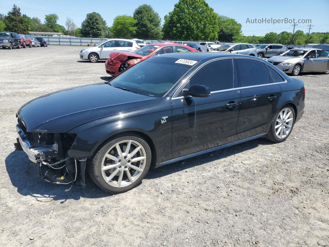 2014 Audi A4 Premium Plus Black vin: WAUFFAFL4EN029444