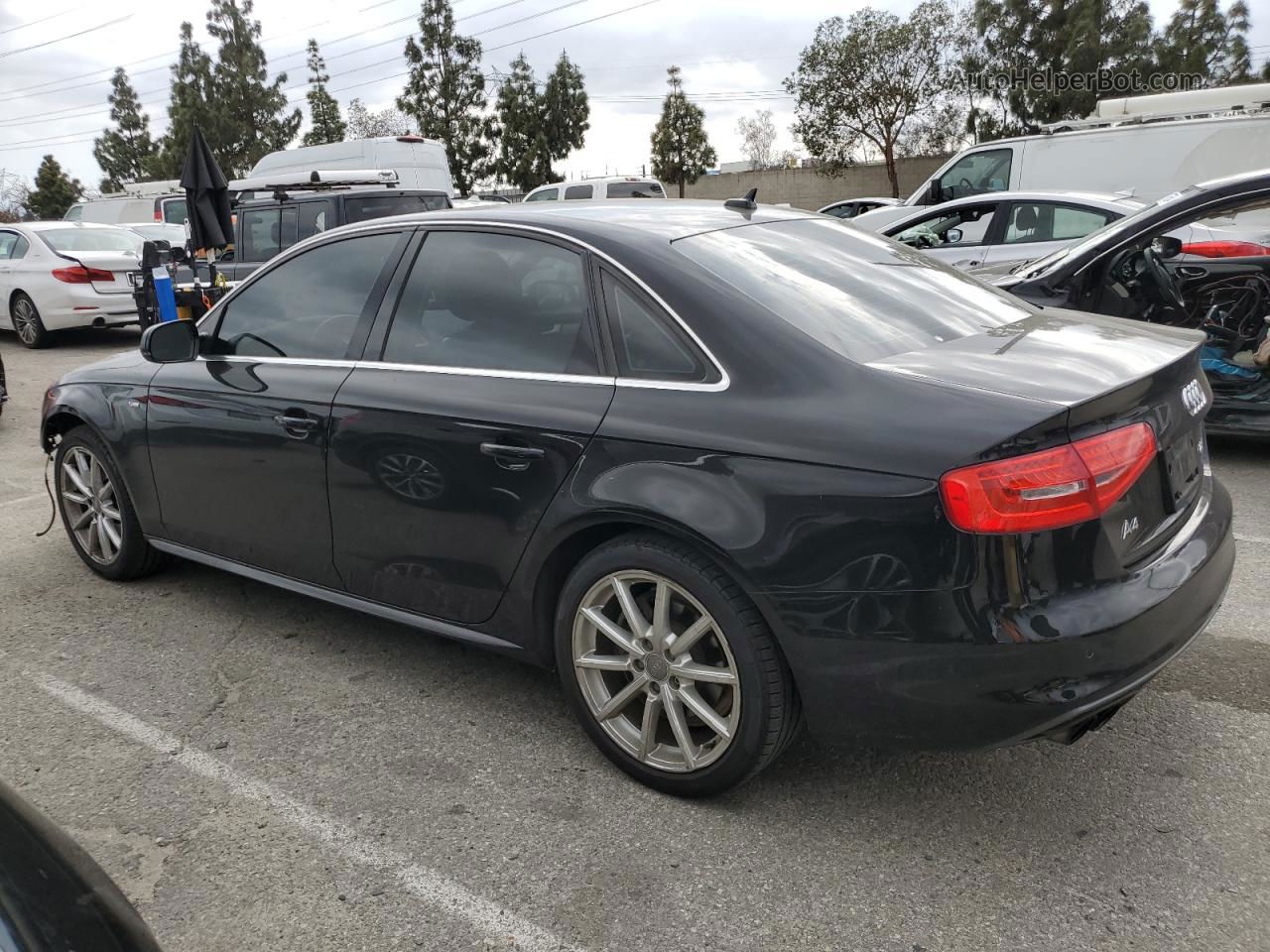 2014 Audi A4 Premium Plus Black vin: WAUFFAFL4EN030447