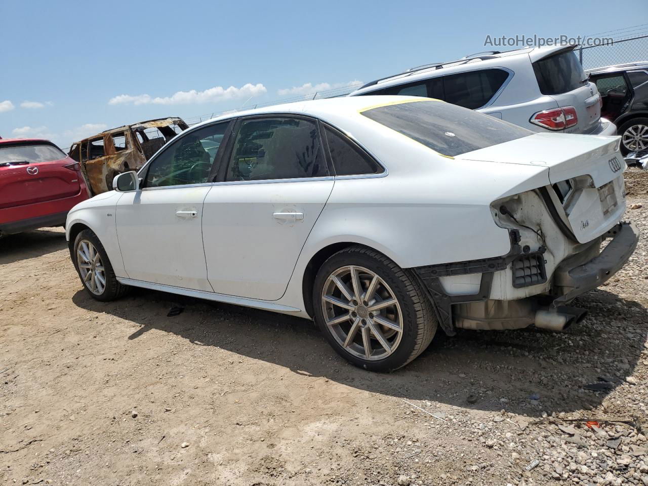 2016 Audi A4 Premium Plus S-line White vin: WAUFFAFL4GN016292