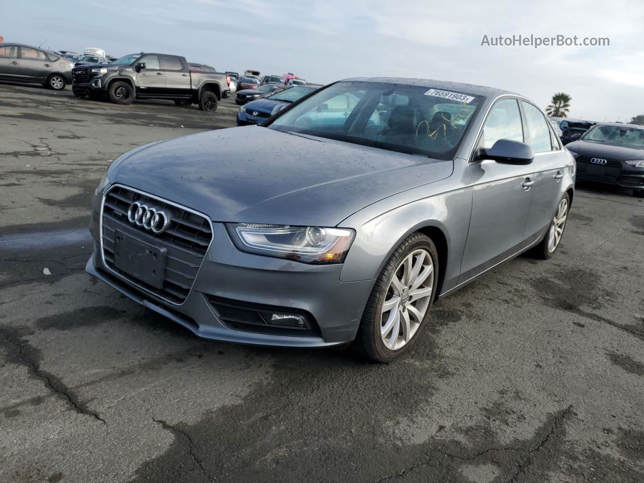 2013 Audi A4 Premium Plus Gray vin: WAUFFAFL5DN011162