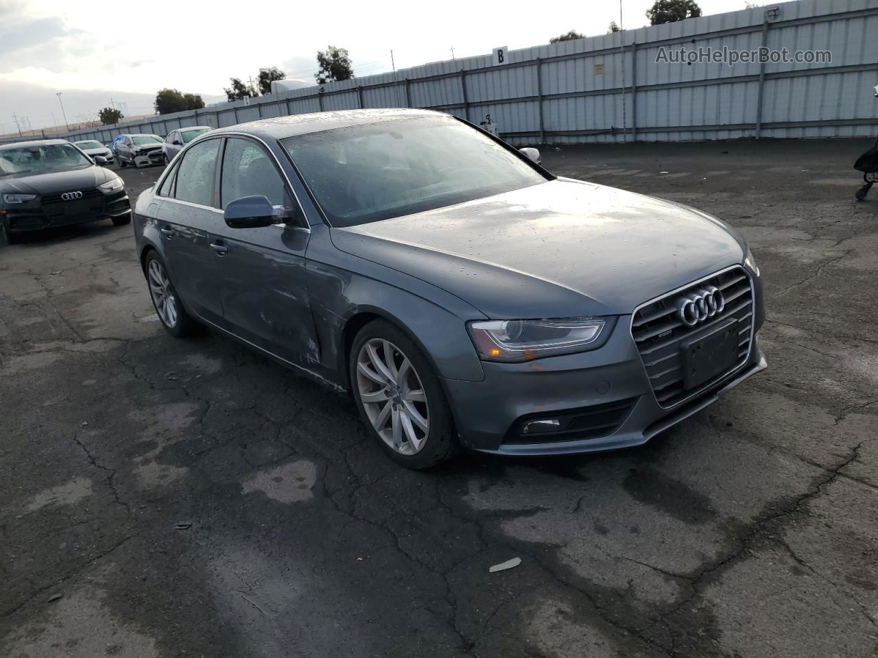 2013 Audi A4 Premium Plus Gray vin: WAUFFAFL5DN011162