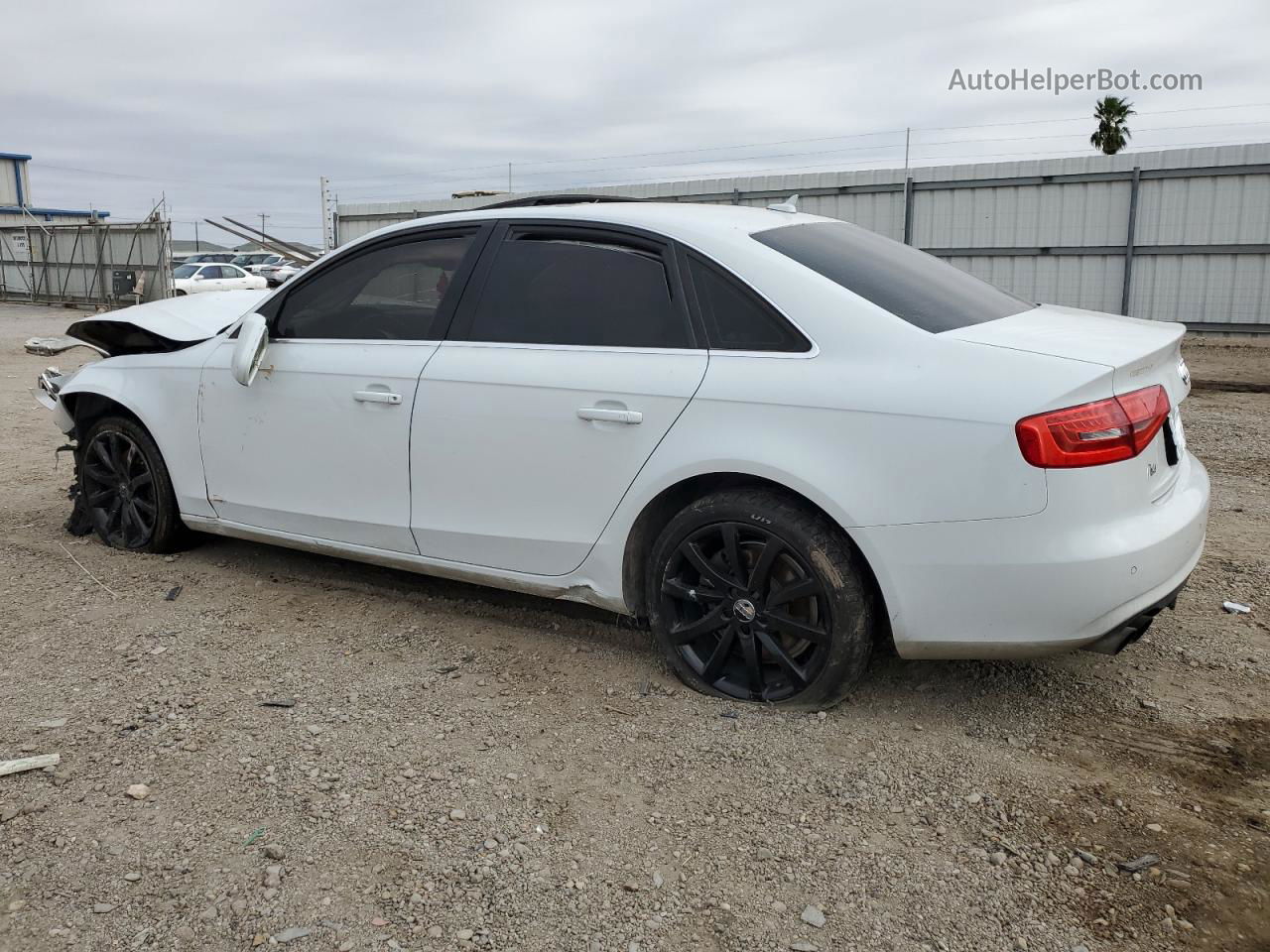 2013 Audi A4 Premium Plus White vin: WAUFFAFL5DN035655