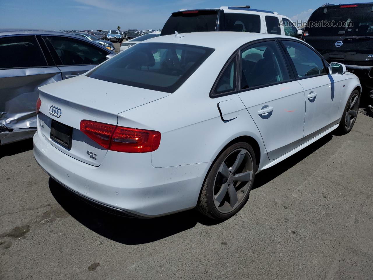 2014 Audi A4 Premium Plus Белый vin: WAUFFAFL5EA042081