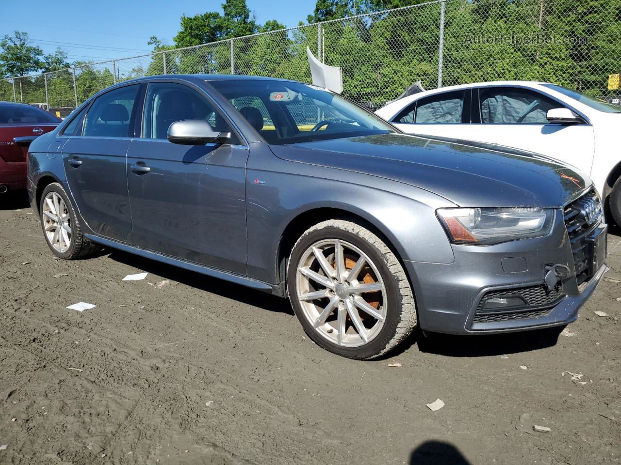 2014 Audi A4 Premium Plus Silver vin: WAUFFAFL5EN005881