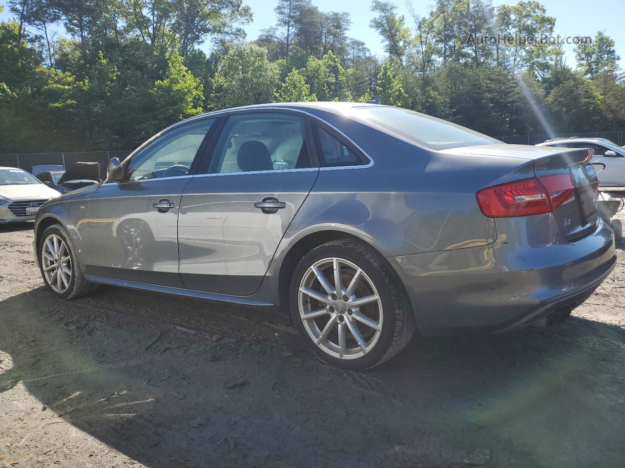 2014 Audi A4 Premium Plus Silver vin: WAUFFAFL5EN005881