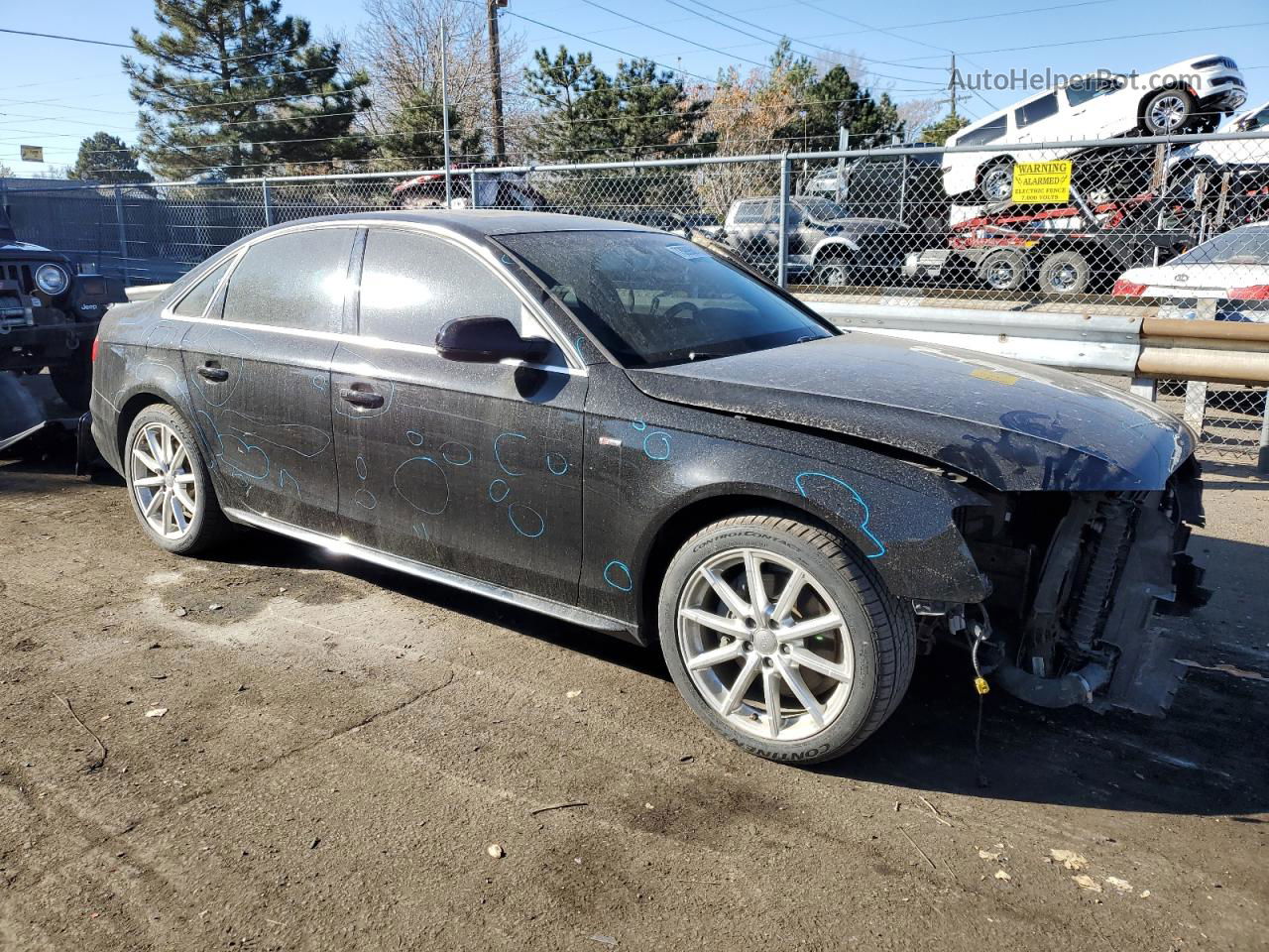 2016 Audi A4 Premium Plus S-line Black vin: WAUFFAFL5GN007018