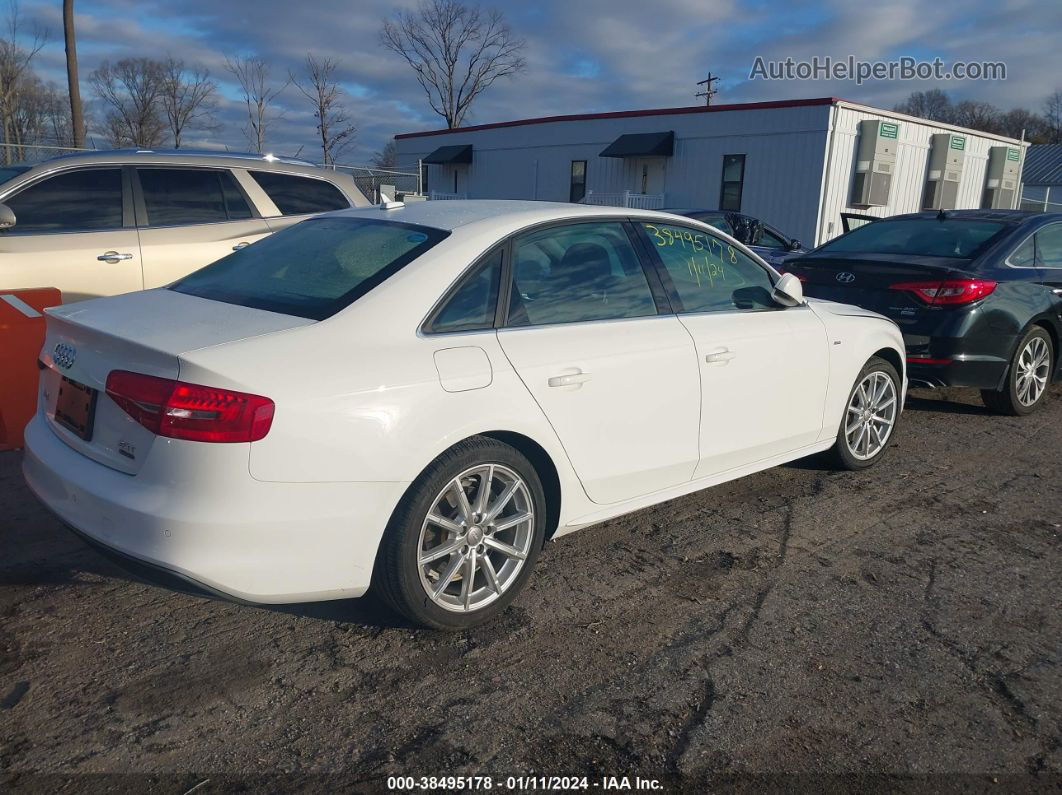 2016 Audi A4 2.0t Premium White vin: WAUFFAFL5GN017855