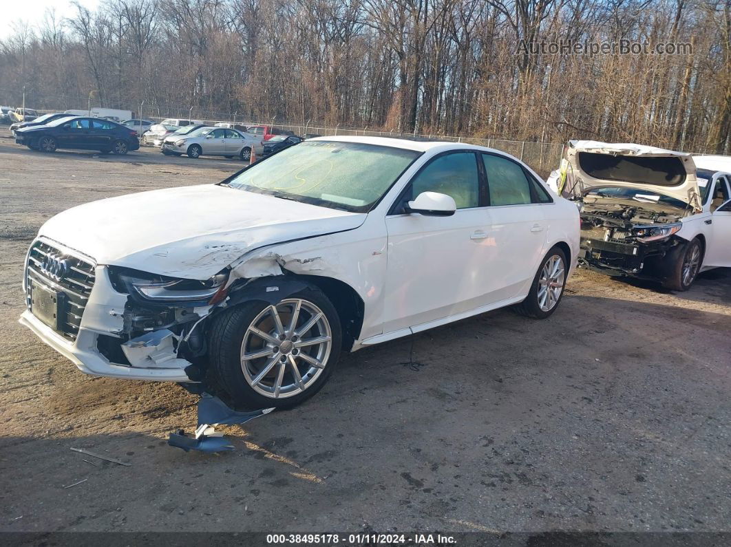 2016 Audi A4 2.0t Premium White vin: WAUFFAFL5GN017855