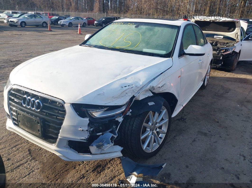 2016 Audi A4 2.0t Premium White vin: WAUFFAFL5GN017855