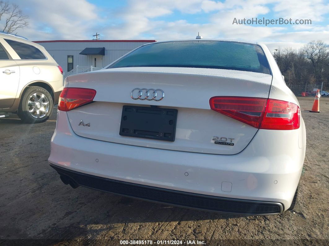 2016 Audi A4 2.0t Premium White vin: WAUFFAFL5GN017855