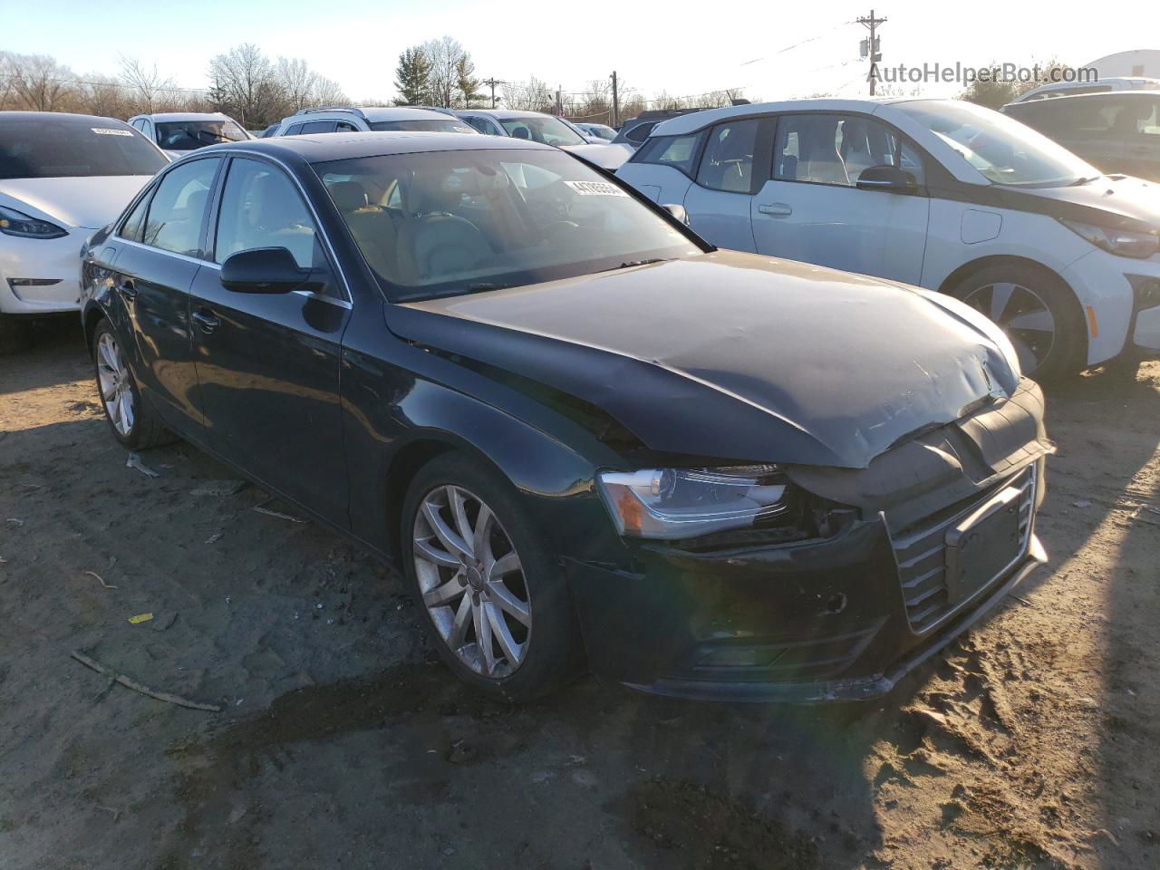 2013 Audi A4 Premium Plus Black vin: WAUFFAFL6DA060720