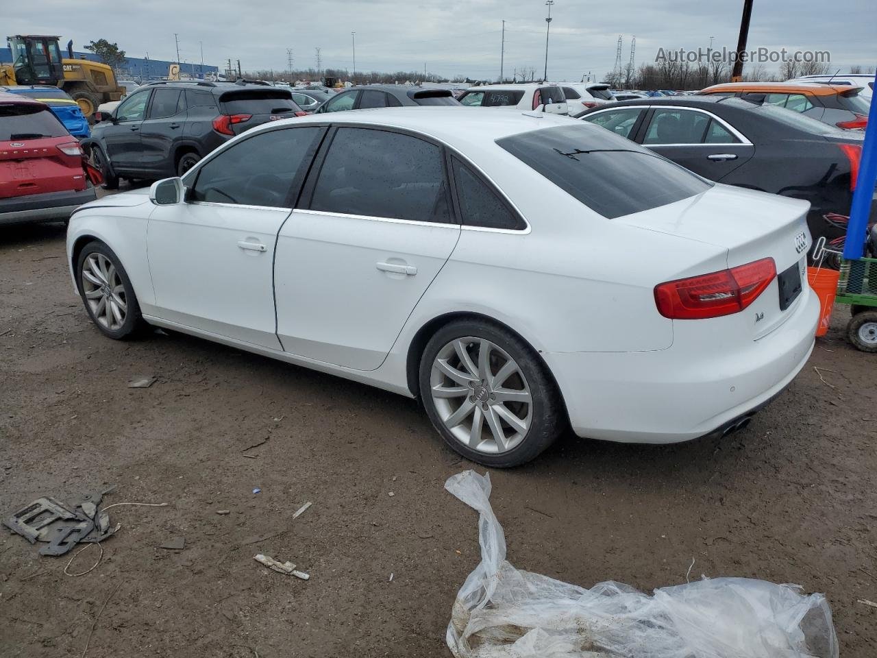 2013 Audi A4 Premium Plus White vin: WAUFFAFL6DN006293