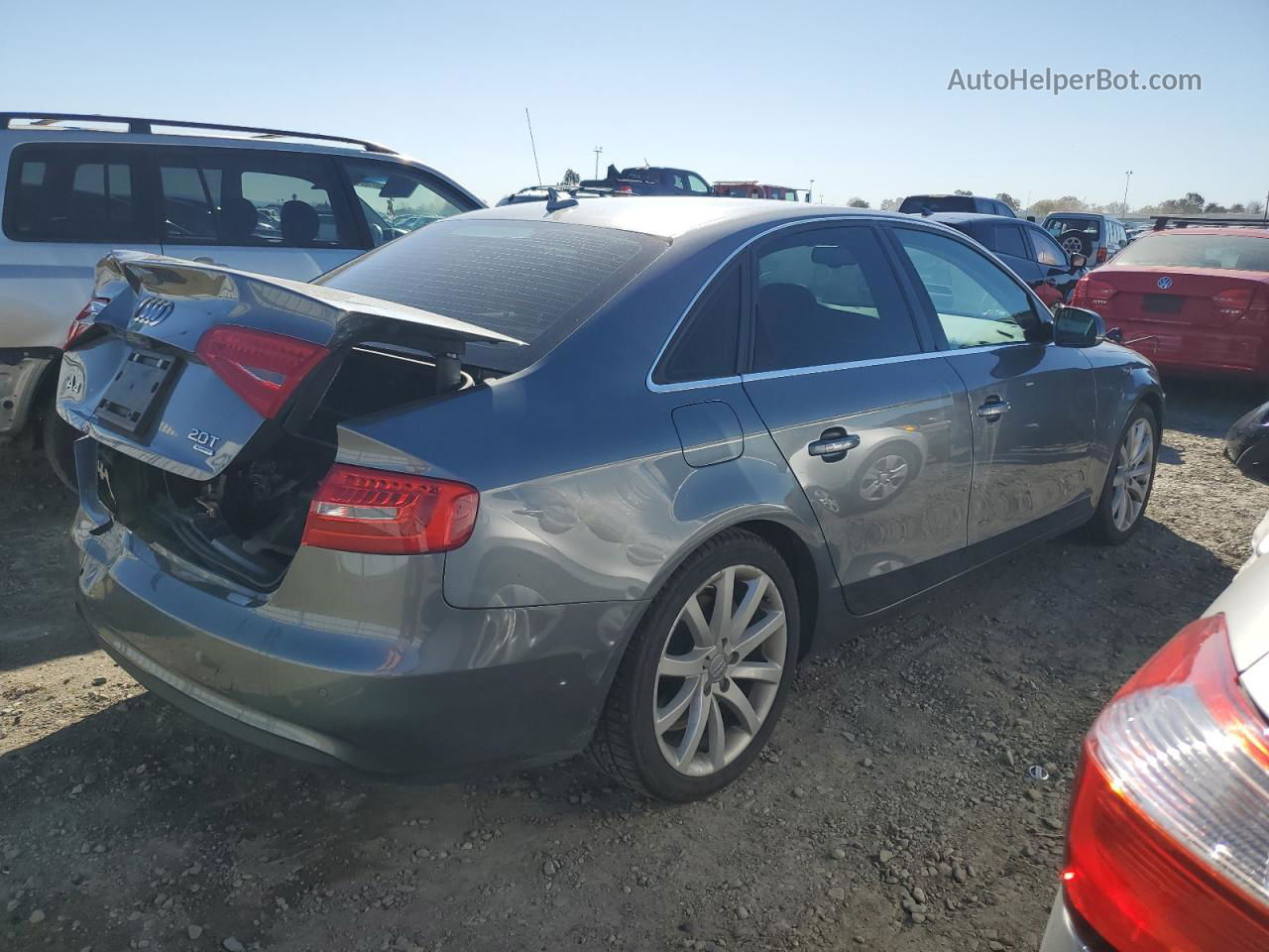 2013 Audi A4 Premium Plus Серый vin: WAUFFAFL6DN018315