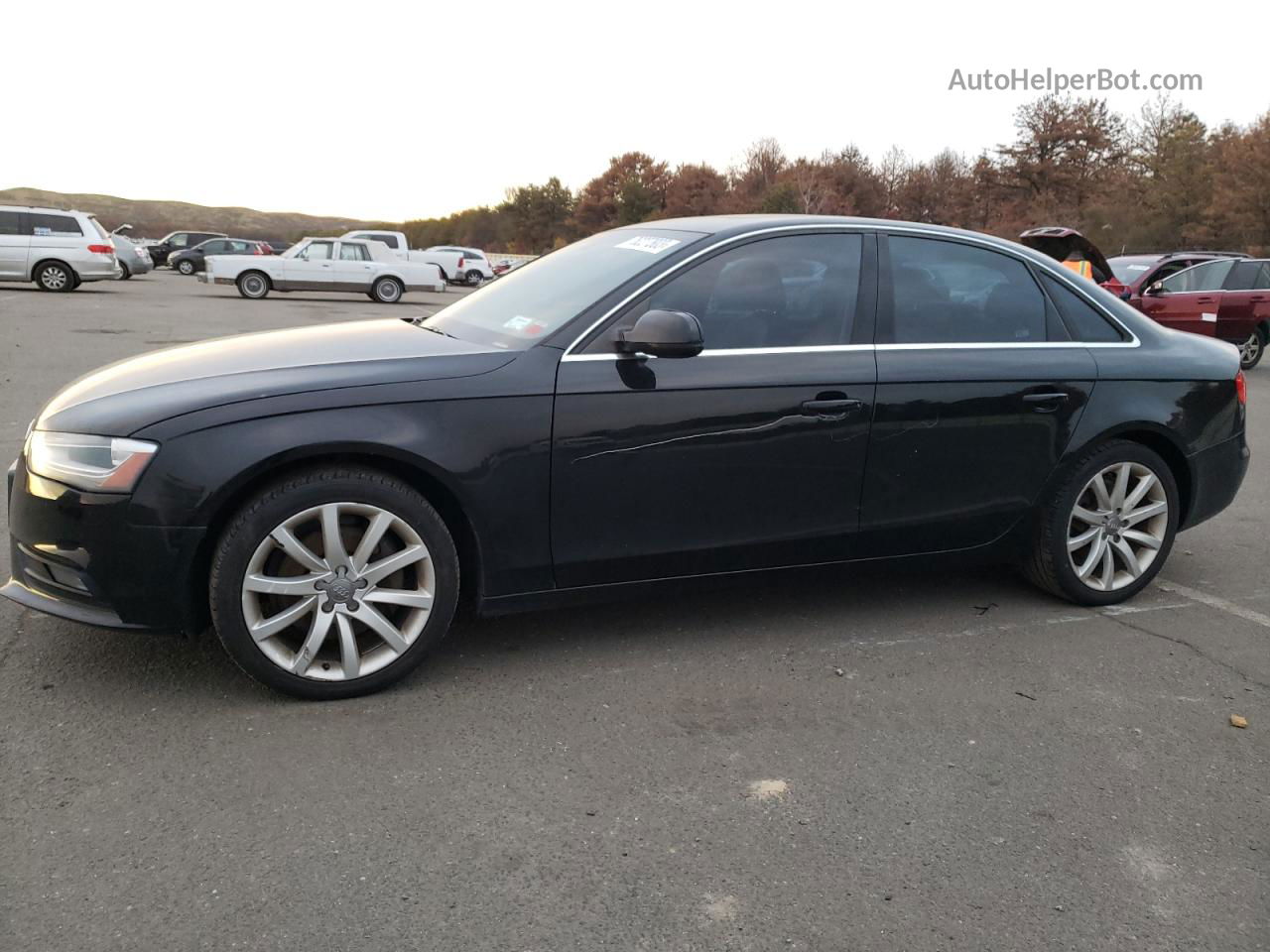 2013 Audi A4 Premium Plus Black vin: WAUFFAFL6DN019058