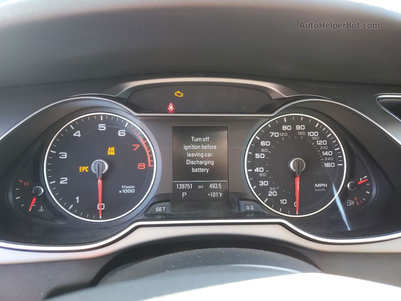 2013 Audi A4 Premium Plus Серый vin: WAUFFAFL6DN028343