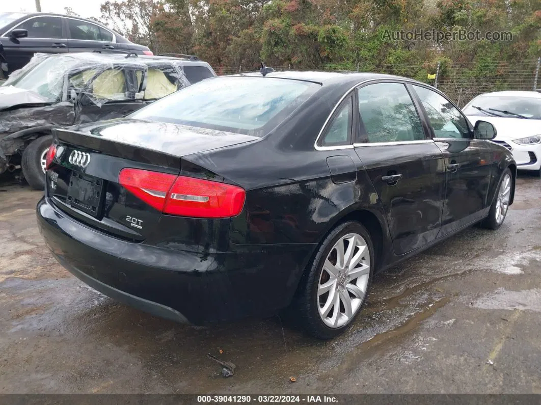 2013 Audi A4 2.0t Premium Black vin: WAUFFAFL6DN029587