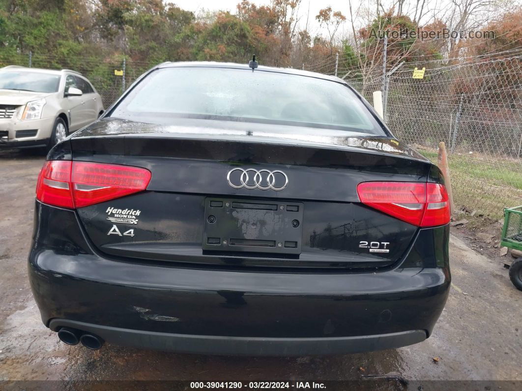 2013 Audi A4 2.0t Premium Black vin: WAUFFAFL6DN029587