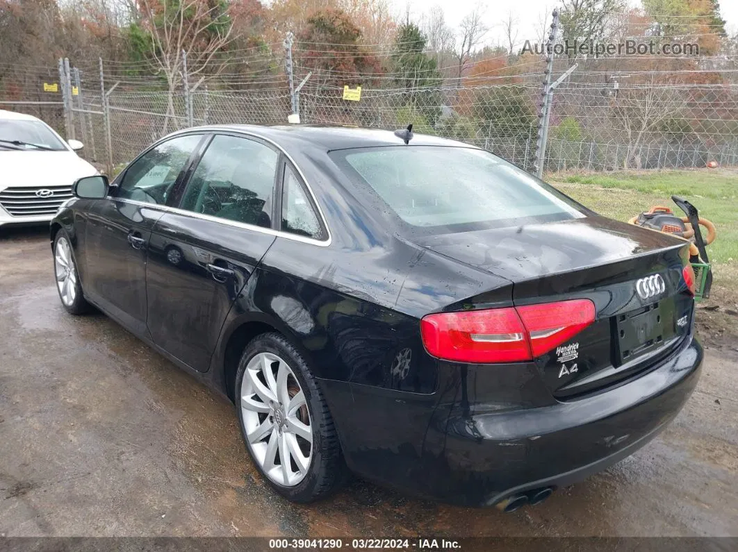 2013 Audi A4 2.0t Premium Black vin: WAUFFAFL6DN029587