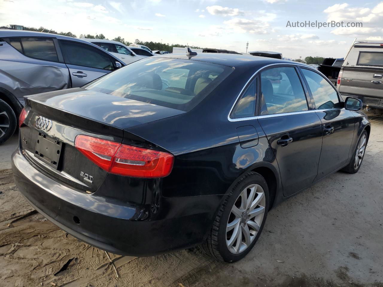 2013 Audi A4 Premium Plus Black vin: WAUFFAFL6DN034224