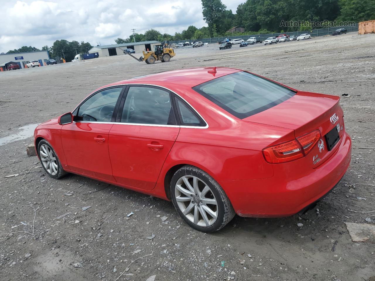 2013 Audi A4 Premium Plus Red vin: WAUFFAFL6DN037043