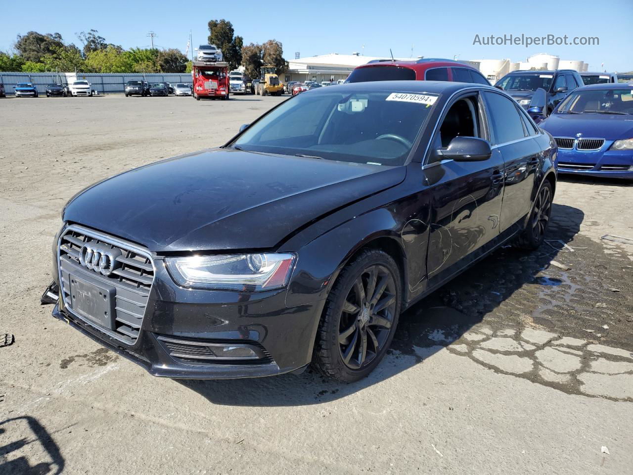 2013 Audi A4 Premium Plus Черный vin: WAUFFAFL6DN046633