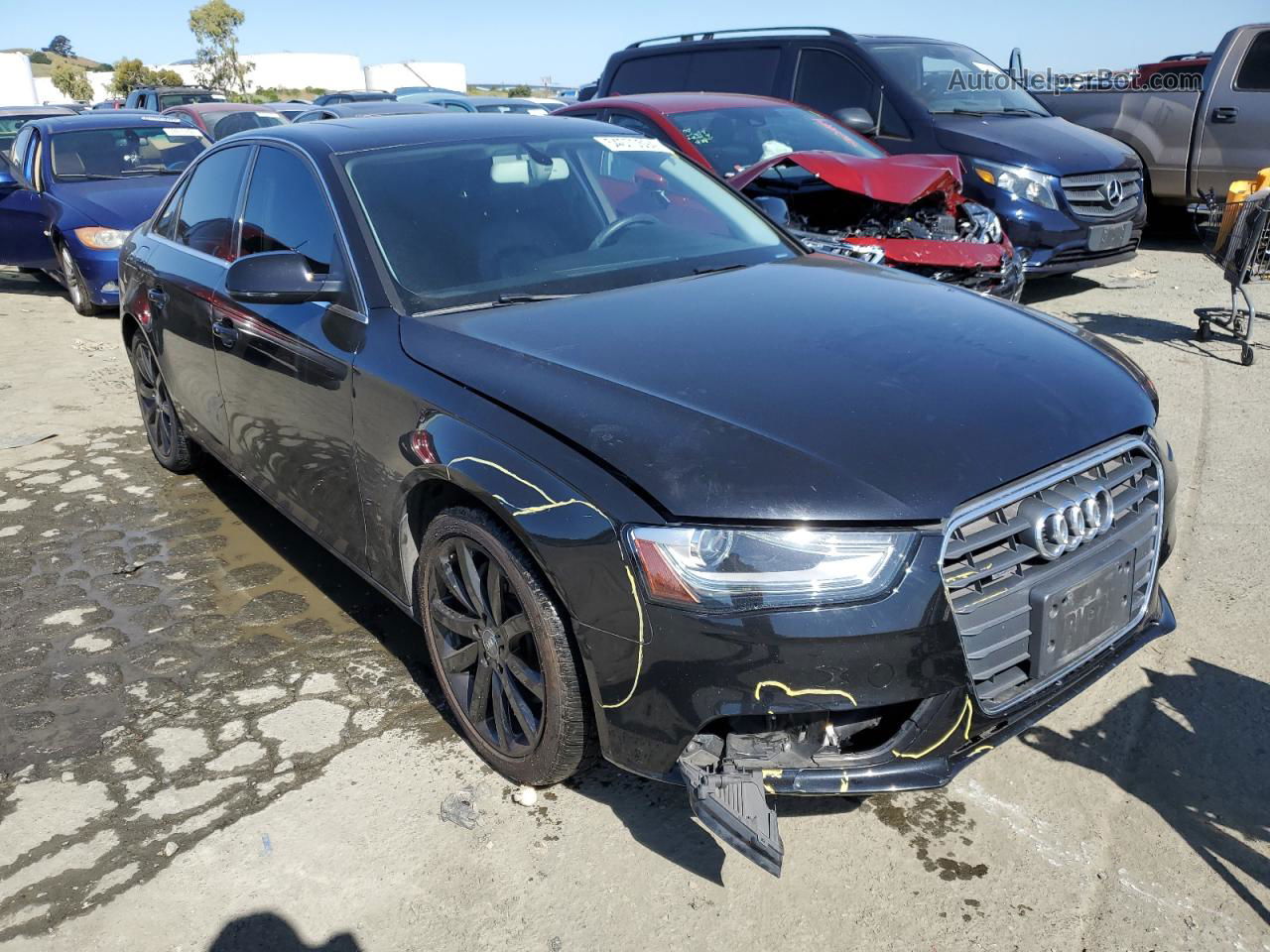 2013 Audi A4 Premium Plus Черный vin: WAUFFAFL6DN046633