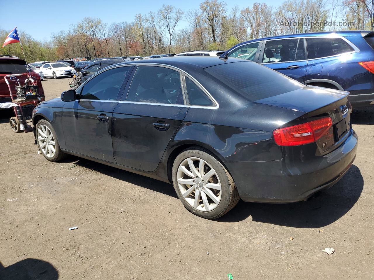 2013 Audi A4 Premium Plus Black vin: WAUFFAFL6DN049130