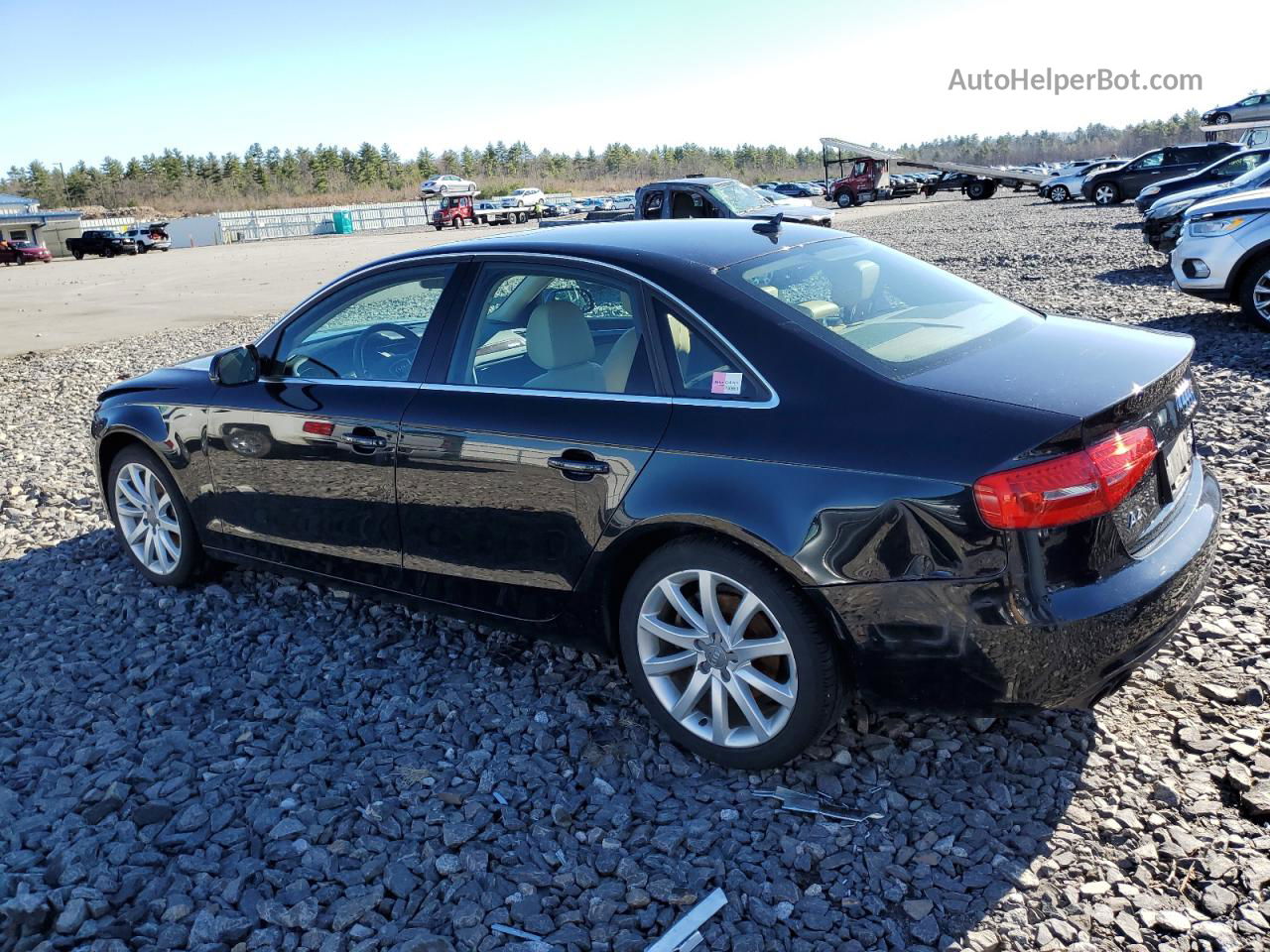 2013 Audi A4 Premium Plus Black vin: WAUFFAFL7DN025774