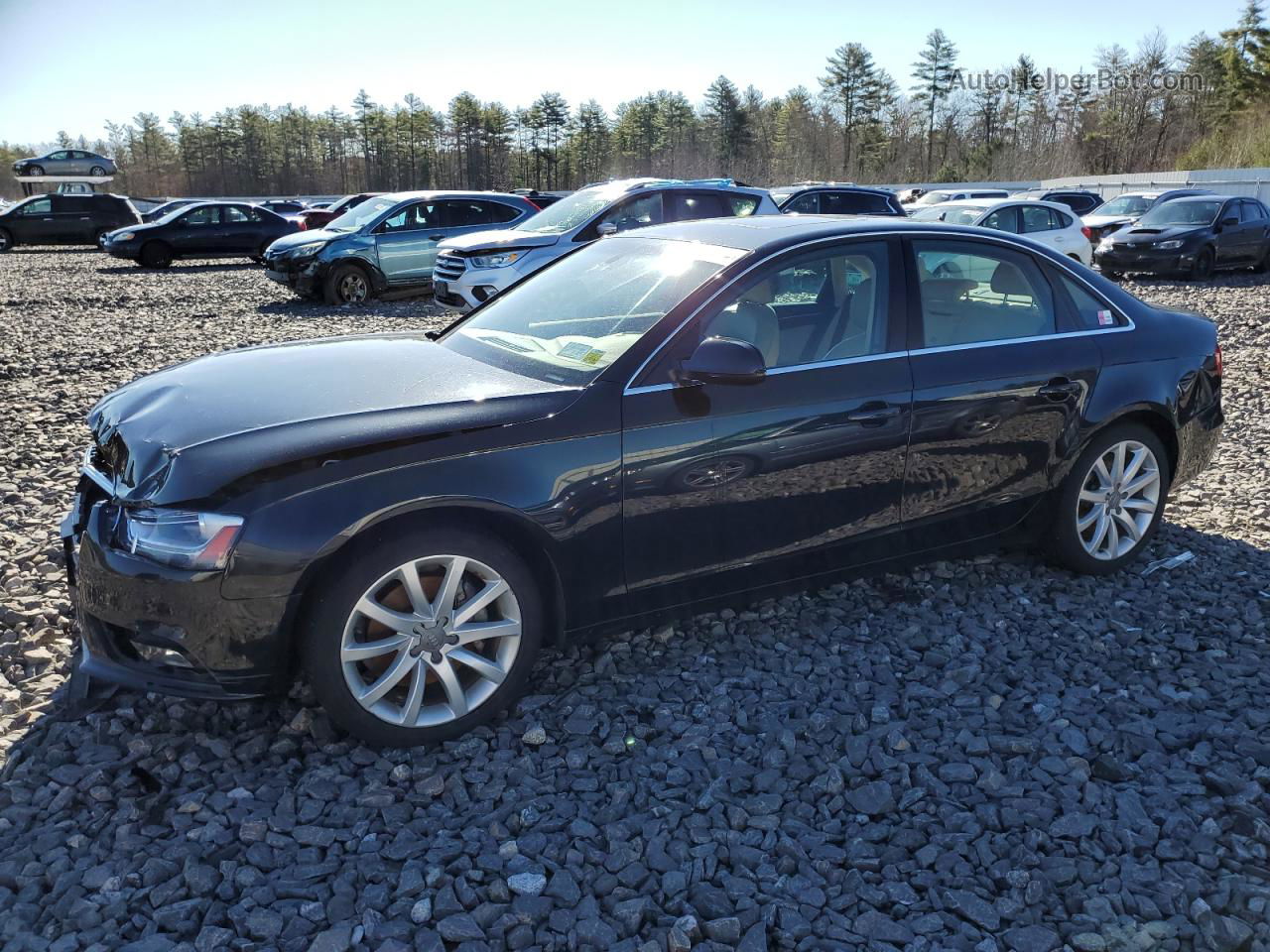 2013 Audi A4 Premium Plus Black vin: WAUFFAFL7DN025774